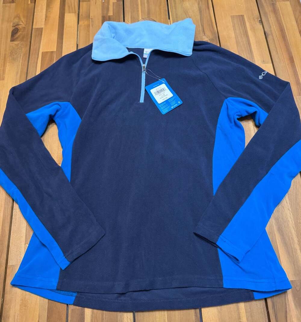 Columbia Glacial IV 1/2 Zip Size L Blue Fleece